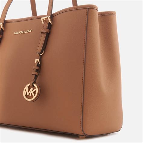 michael kors jet set leather tote luggage|Michael Kors jet set airplane.